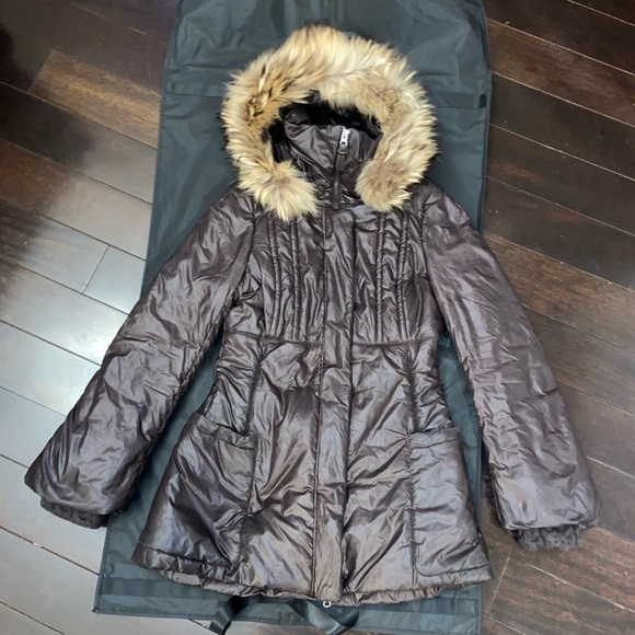 Brown Mackage Fur Jacket - Picture 1 of 12